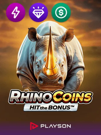 Gokkast Rhino Coins Hit the Bonus van Playson bij Jumbo Casino